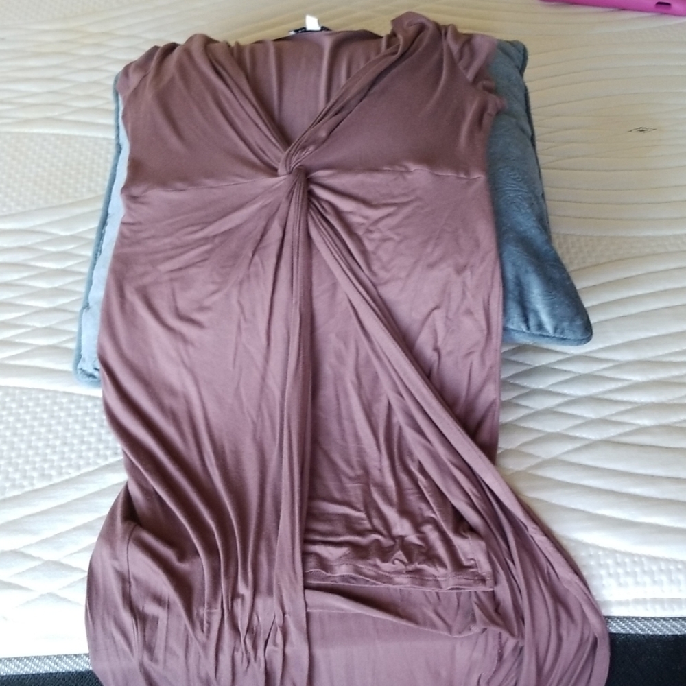 Long side cut dress